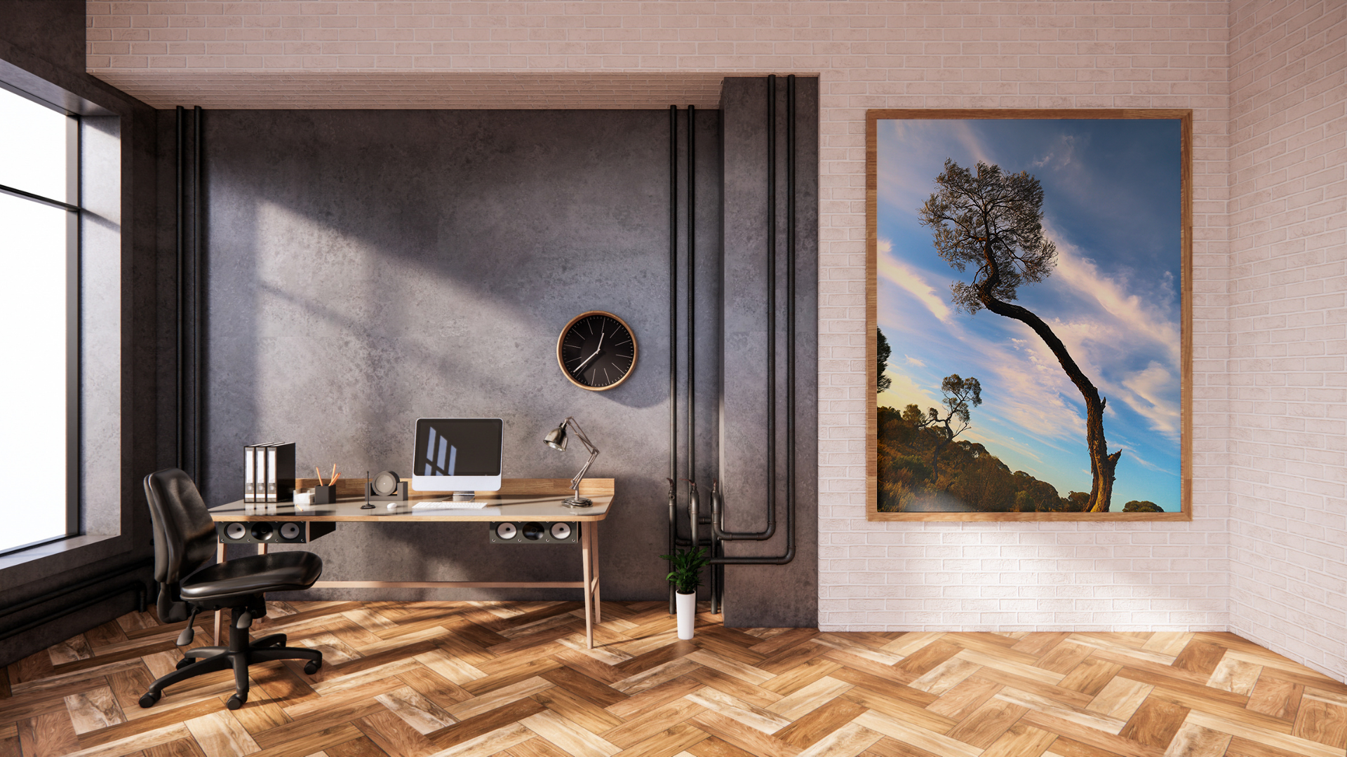 In the Wind original abstract contextualised office art modern decor photo print by Blair Montague Drake